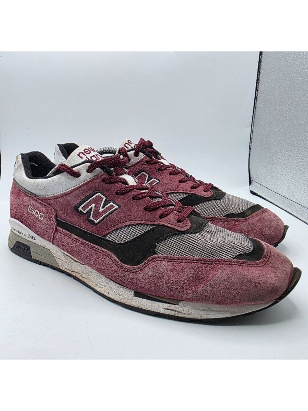New Balance 1500 Made in England M1500PRW Port Burgundy Red Mens Size 12